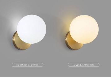 Wandlamp E14 LED Par Bedroom Bedside Wall Lamp Living Room Restaurant Nordic Light Glass Round Ball Deco Wall Lighting Fixture
