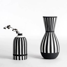 West European Style Flower Vase Home Deco Desktop Ceramic Vases For Dried Flowers gift