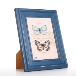 Wooden Picture Frame Natural Wood Photo Frame Desk Tabletop Home Office Decoration Craft Project 5x7