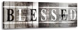 Blessed Wall Decor Sign Quotes Wall Art Inspirational Motto Retro Canvas Prints