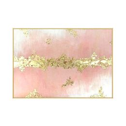 Abstract Elegant Minimalist Golden Pink Sea Poster Nordic Canvas Painting Wall Art Picture for Living Room Home Decor No Frame (size: 100x150cm)