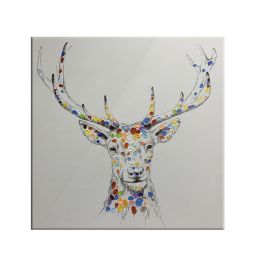 Oil Painting Canvas Wall Art for Living Room Modern Art Decor Your Home Stretched Ready to hang (size: 80x80cm)