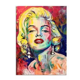 Portrait Art Marilyn Monroe Smoking Canvas Oil Painting Posters and  Cuadros Wall Art for Living Room Home Decor No Frame (size: 60x90cm)