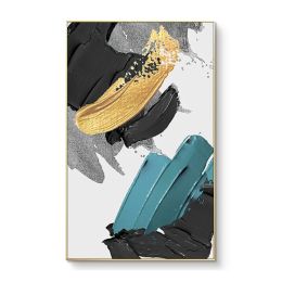 100% Handmade Art rectangle Abstract Simple Pretty Canvas Oil Painting Wall Art Picture For Living Room Aisle Modern Home Decor (size: 75x150cm)