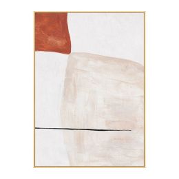 Light luxury simple home decoration hand-painted oil painting modern abstract canvas painting wall painting living room poster (size: 70x140cm)