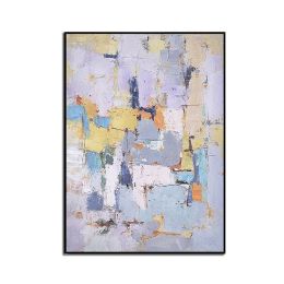 Colorful Geometric Abstract Painting Modern Canvas Poster Minimalist Wall Art Pictures For Living Room Aisle Studio Decor (size: 150x220cm)