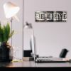 Inspirational Wall Art Believe Quotes Wall Decor Signs Canvas Art Office Decor